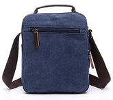 TELOSPORTS Multi-Pocket Messenger Bag Canvas Crossbody Shoulder Bags Vintage Satchel Bag for Travel Work Business